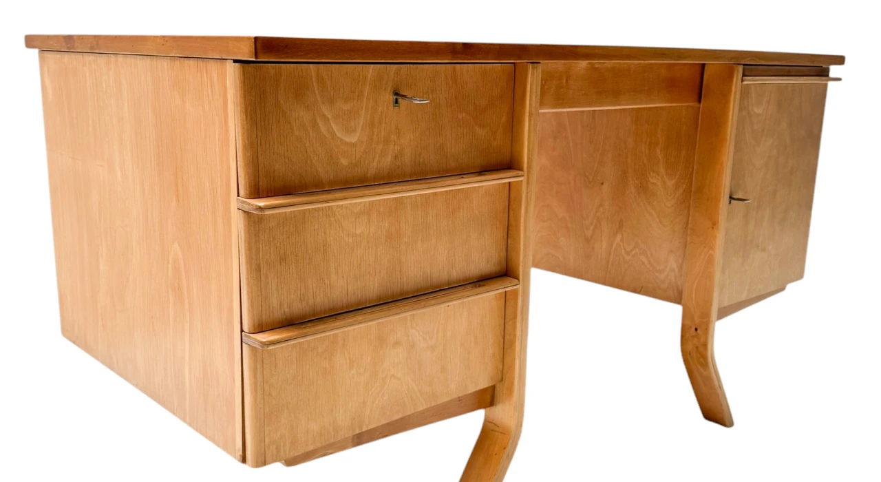 Mid-Century Modern EB04 Desk by Cees Braakman for Pastoe, 1950s